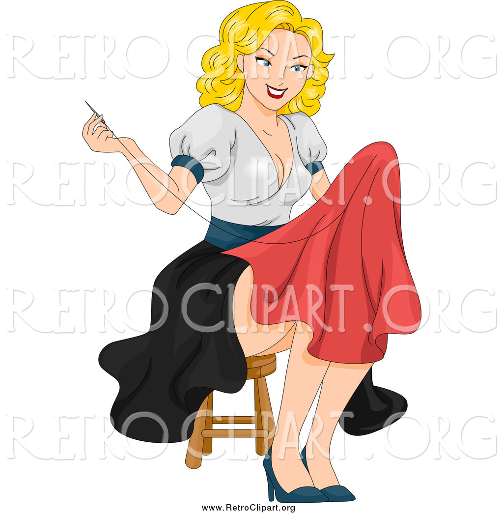 vintage pin up clipart - photo #24