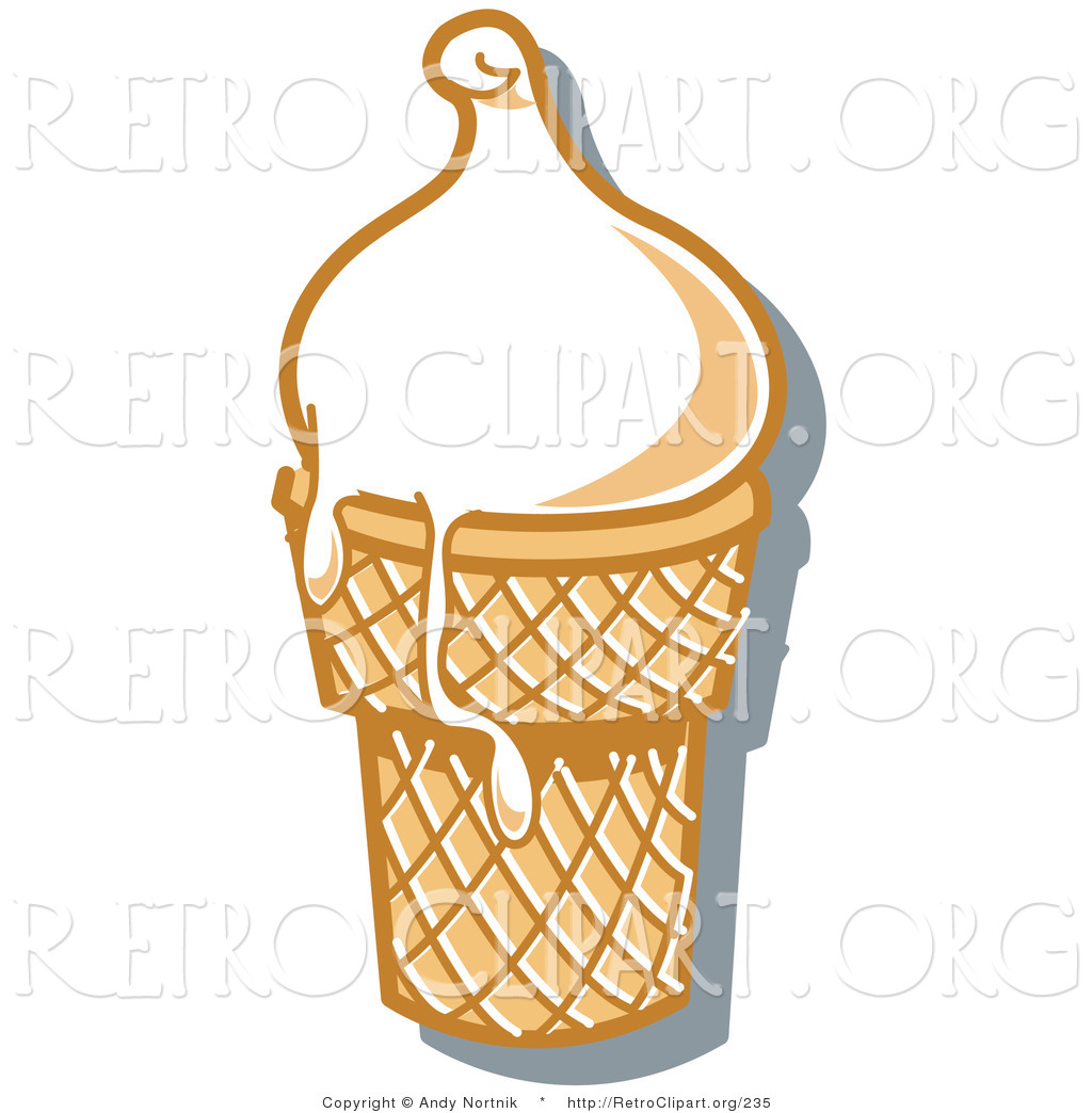 melting ice cream cone clipart - photo #7