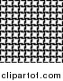 Clipart of a Background of Black and White Houndstooth Pattern by Arena Creative