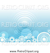 Clipart of a Blue Background with Circles Along the Bottom by KJ Pargeter