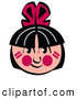 Retro Clipart of a Cheerful Native American Indian Boy by Andy Nortnik